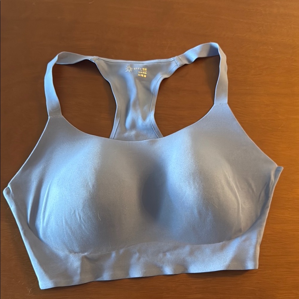 Aerie Blue Racerback Sports Bra